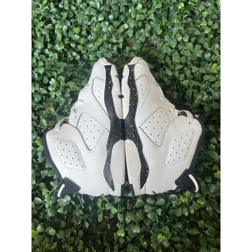 9c Nike Air Jordan 6 Retro PS Reverse Oreo Black and White Leather
